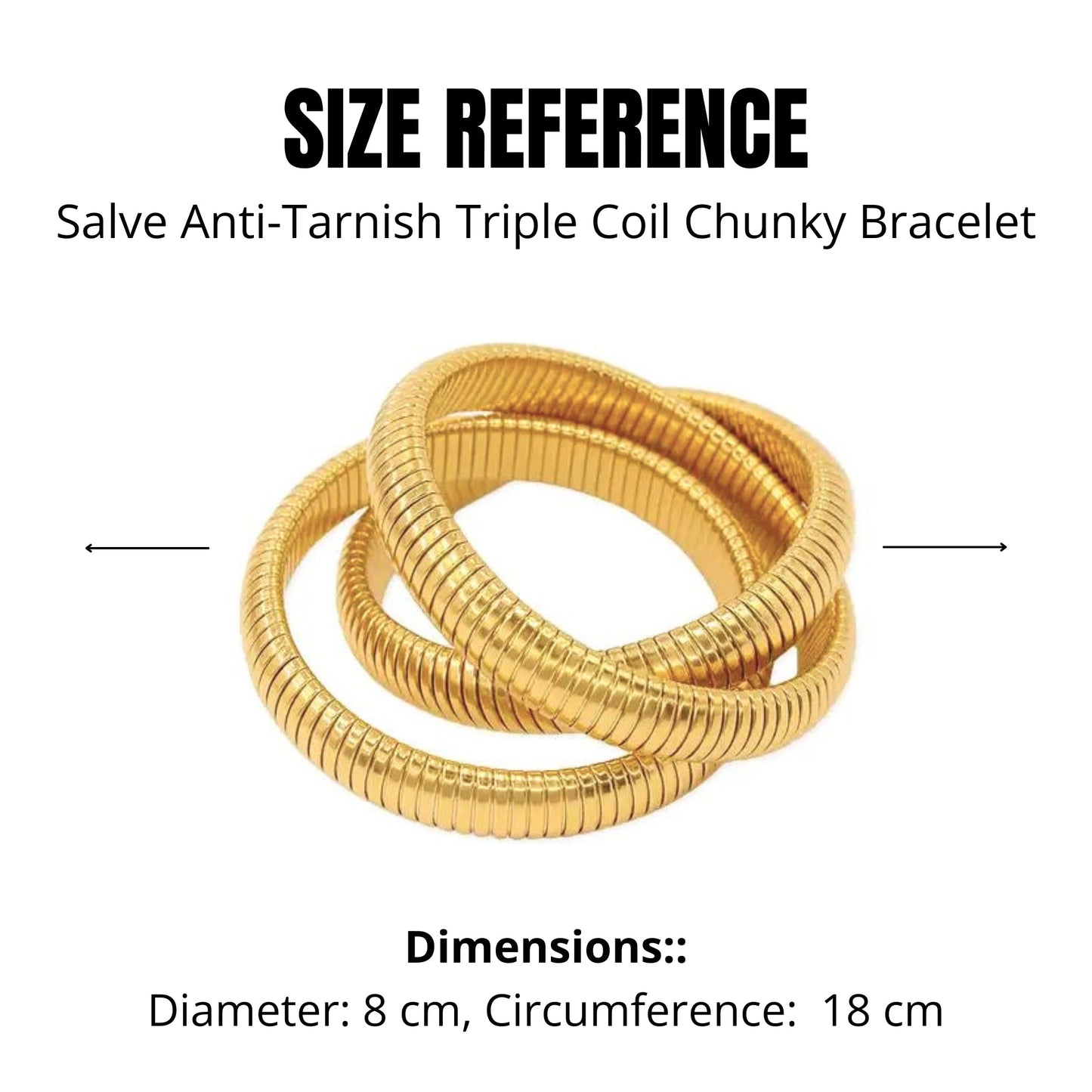 Triple Coil Chunky Bracelet