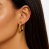 Square Edge hoops Earrings
