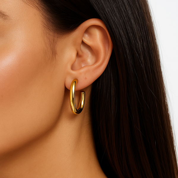Square Edge hoops Earrings