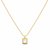 Square mother pearl Necklace