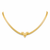 V Pendant snake Chain Necklace