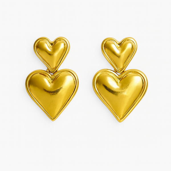Dangling Heart Earrings