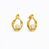 Divine pearl wrap earrings