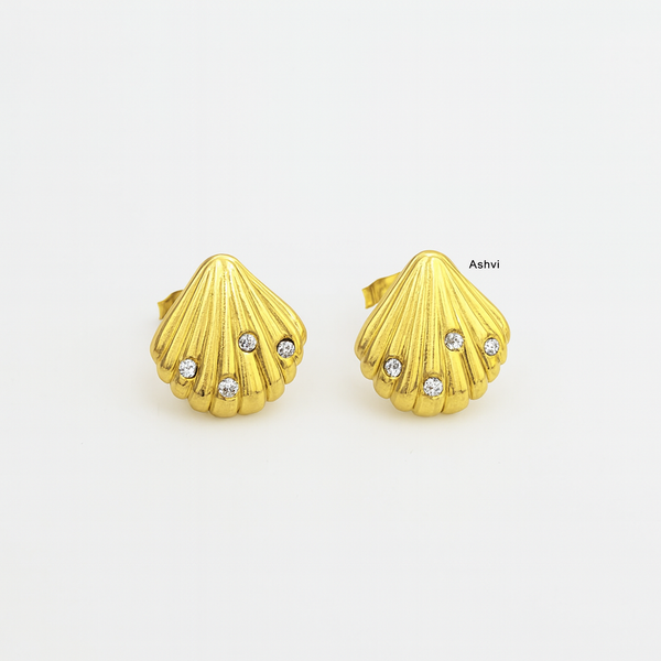 Sea Shell Stud Earrings