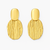 Trendy Gold Statement Dangle Earrings