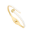 Gold and white bangle on a white background