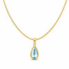 Water Drop Clear Pendant Necklace