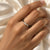 Aaranya Baguette Trio Mangalsutra Ring