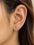 Crystal Snowflake Ball Back Stud
