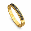 Onyx Baguette Crystal Kada