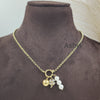 Heart Diamond Flower Multi Charms Necklace