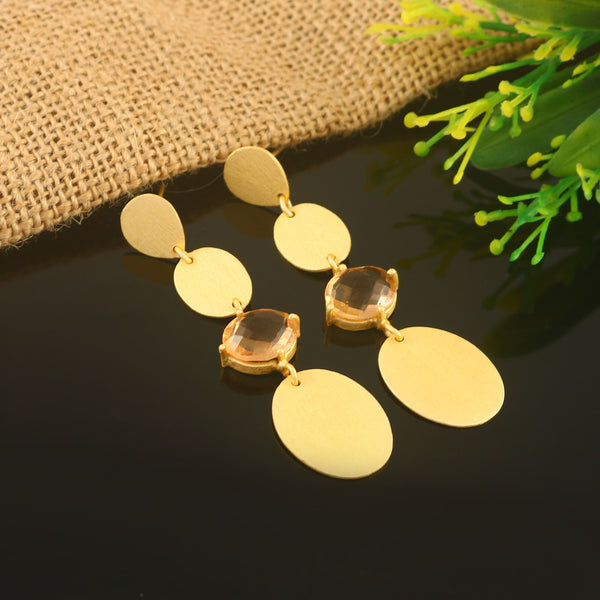 Stone studded Drop Earrings