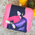 Purple Saree Indian Women Printed Clutch