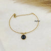 Single Coin Wire Charm Bracelet