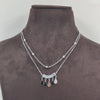 Double Layer White Stone Necklace
