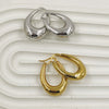 Oval Shape hoops Earrings
