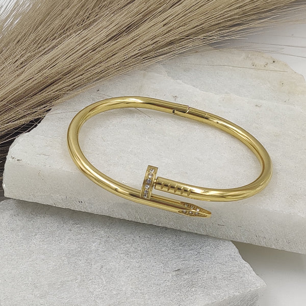 Nail Studded Diamond Kada