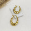 Oval Shape hoops Earrings