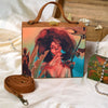 Portrait Girl Suitcase Style Clutch
