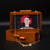 Indian lady Wooden Clutch