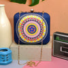 Mandala Print Square Clutch