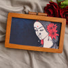 Indian lady Wooden Clutch