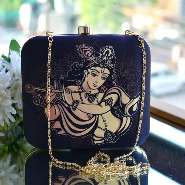 Krishna Printed Clutch