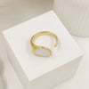 White Coin Ring