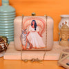 Queen with Tiger Print Square Clutch