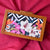 Flower Print Wooden Clutch