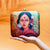 Indian lady print clutch