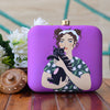 Girl With Cat Square Clutch