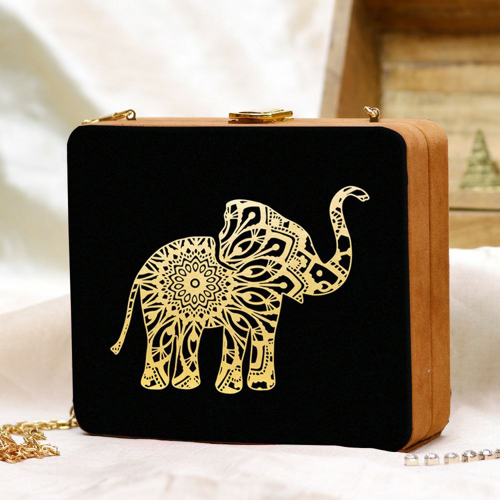 Elephant clutch fashion