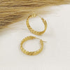 Three Line TwistedHoops Earrings