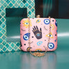 Hamsa Evil eye Square Clutch