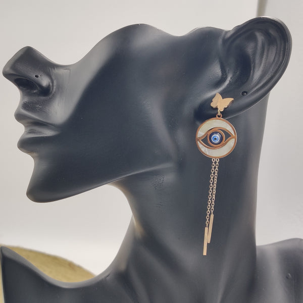 ButterflyEvil eye Earrings