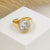 Cubic zirconia Decor Cuff Ring