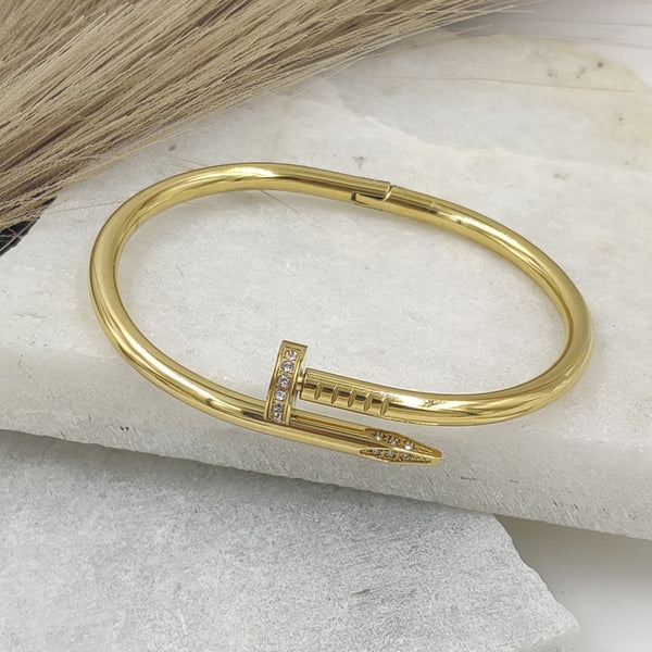 Nail Studded Diamond Kada