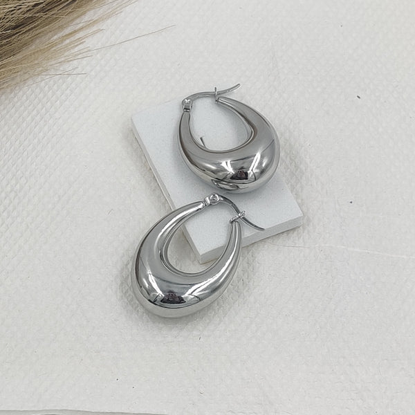 Oval Shape hoops Earrings