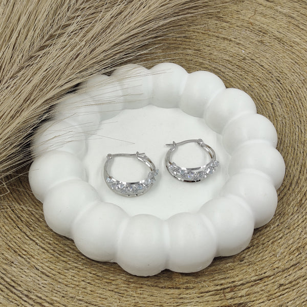 Stone hoops Earrings