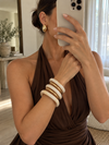 Smoky Elegance Resin Bangle Set