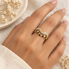 Leher Curve Mangalsutra Ring