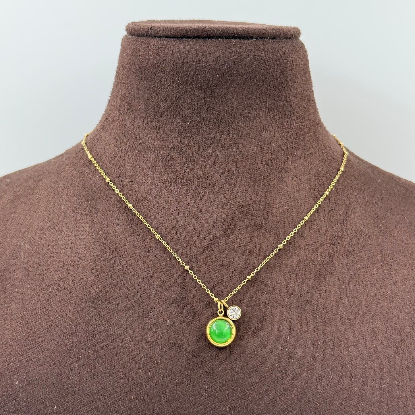 Minimalist gemstone Necklace