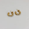 Mini glam hoops earrings