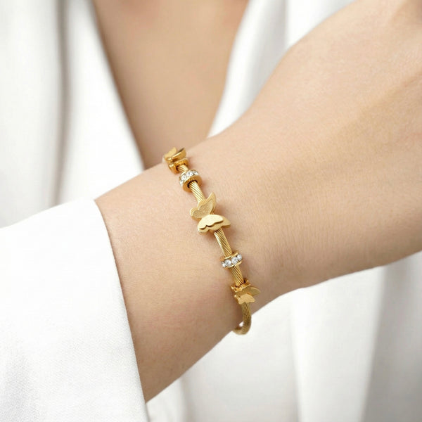 Butterfly gleam bangle