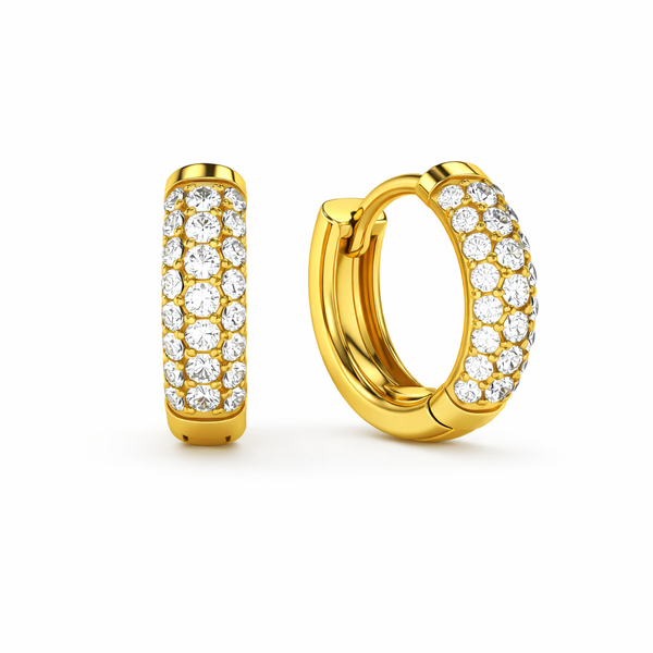 Glow Diamond Hoop Earrings