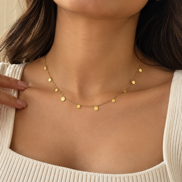 Disc Charm Necklace