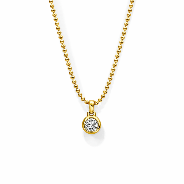 Diamond Bead Necklace