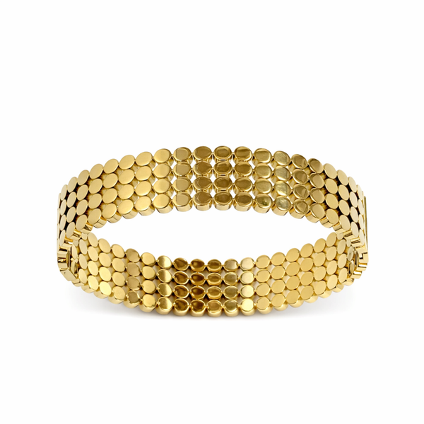 Golden Coin Mesh Kada