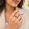 Aurelia Solitaire Adjustable Chain Ring